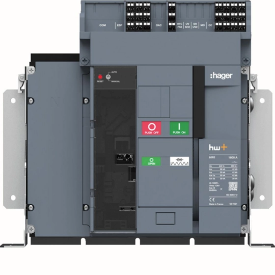 HW1E416FE - Luftbrytare (ACB) HW1 66kA 1600A 4P fast, för sentinel Energy TU