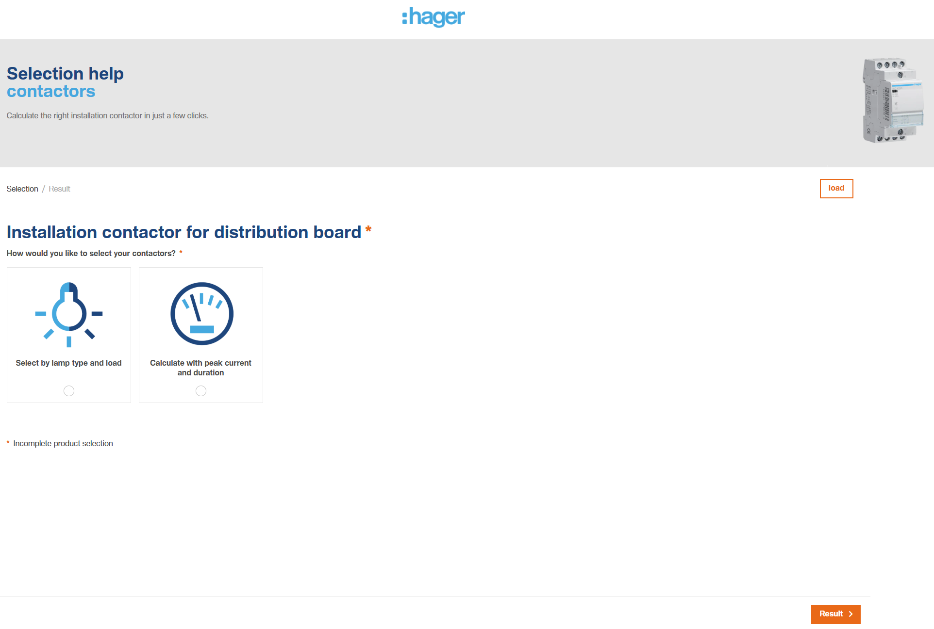 Image Contactors Configurator  | Hager Australia