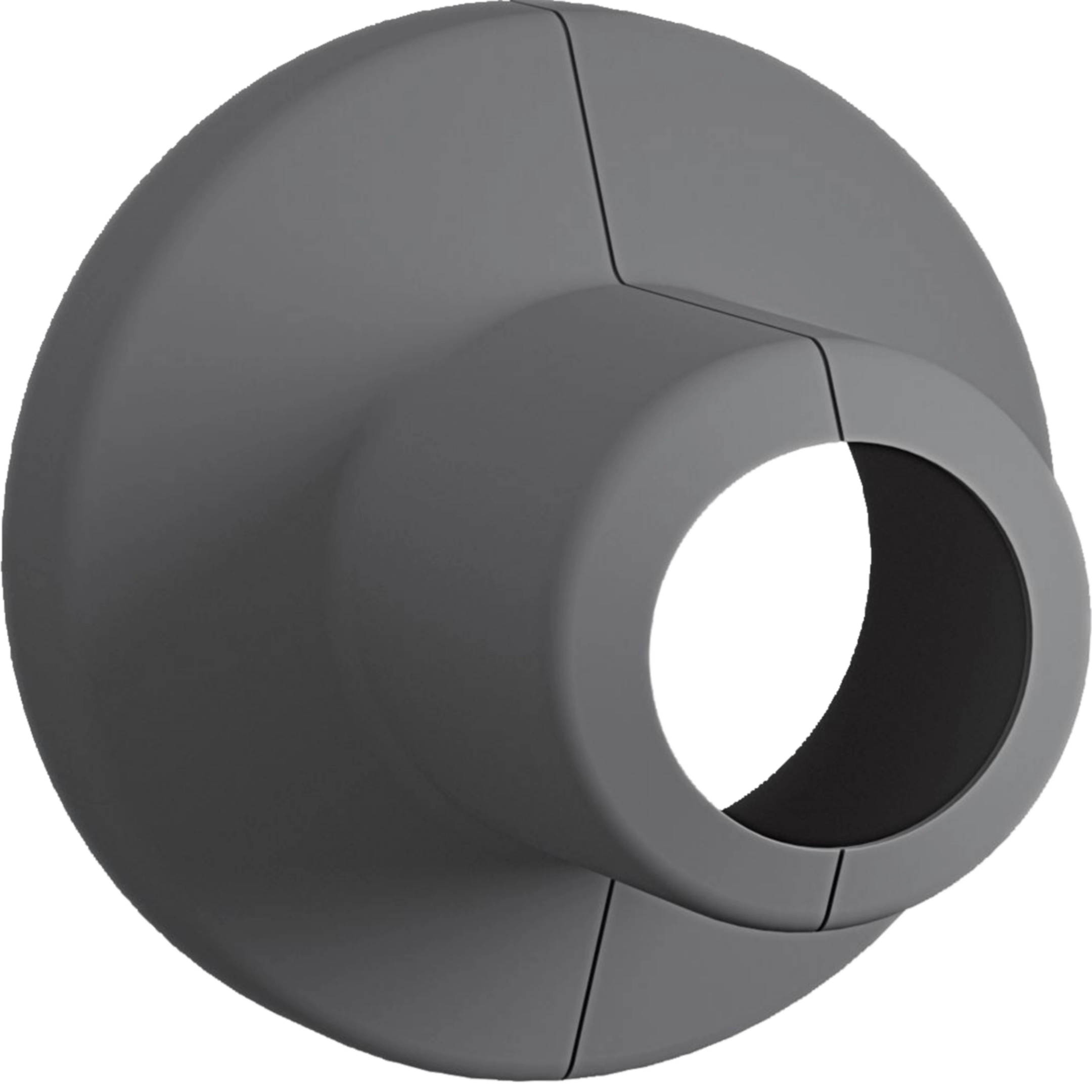 G71267035 - unión embellecedor con guia redonda, gris