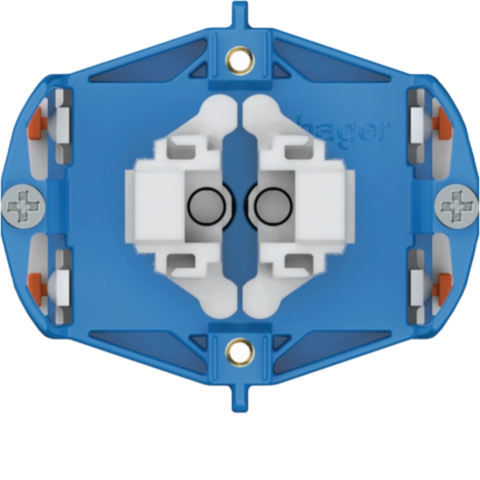WH101002E - Insert interrupteur à poussoir schéma 3+3, 2x lumineux