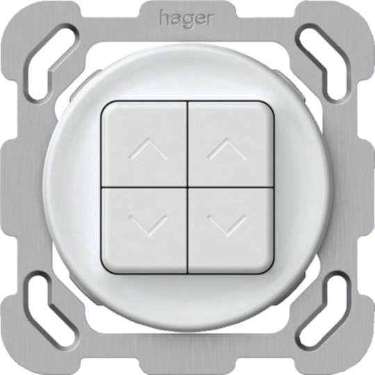 WH15191800B - origin insert avec plaque de fixation poussoir de store double blanc