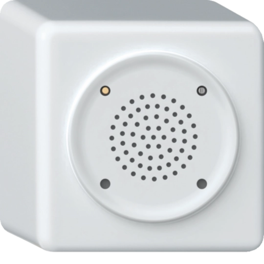 WH45830100Q - origin apparent Carillon de porte 230V, avec 18 mélodies blanc