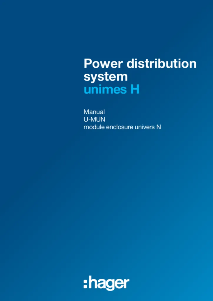 Image Guide en-GB 2018-10-05 | Hager Suisse