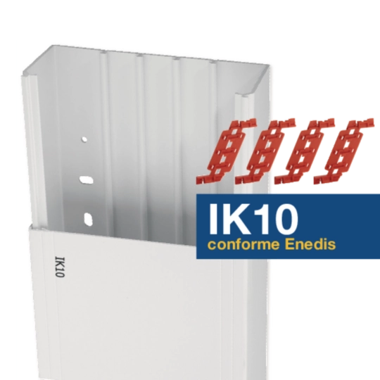 B17880 - Goulotte de distribution cloisonnable IK10 à - 5°C Ta-g 150x60 1 comp. blanche