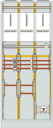 MWFP23SN2-T-125 - Klein-Messwandler,Tirol,125A, als Standschrank, 1950x800x205,IP44,ohne NZ-Reihen