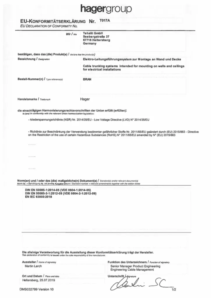 Bild EU-försäkran (DoC) de-DE, en-GB 2025-05-31 | Hager Sverige