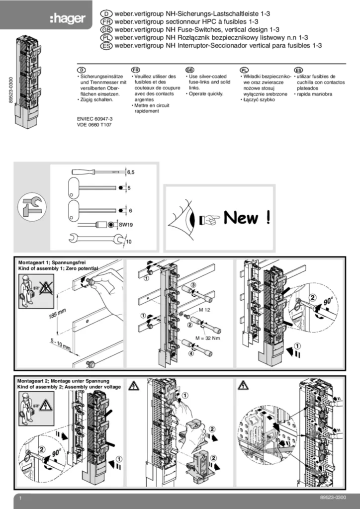 Image Mode d'emploi de-CH, en-GB, fr-CH, it-CH 2011-03-31 | Hager Suisse
