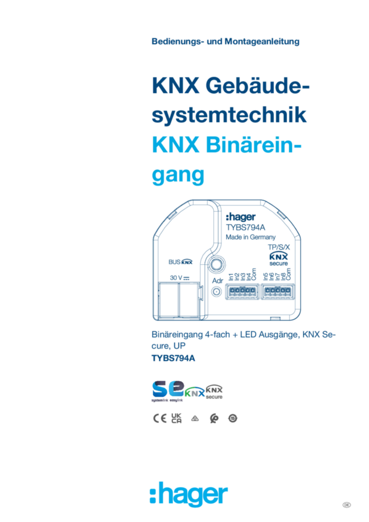 Bild Bedienungsanleitung de-DE 2025-04-01 | Hager Deutschland