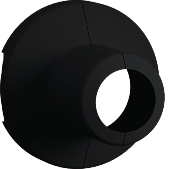 G71227021 - unión embellecedor salvacables FK1 con guia redonda, negro