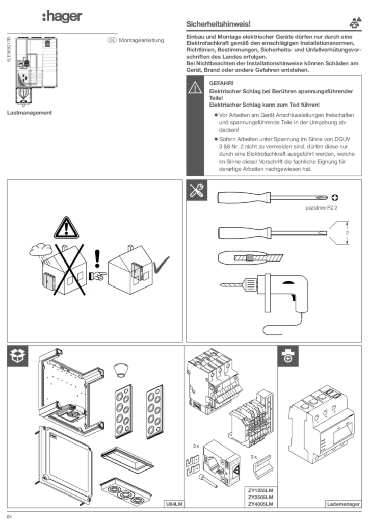 Bild Montageanleitung de-DE 2023-02-28 | Hager Deutschland