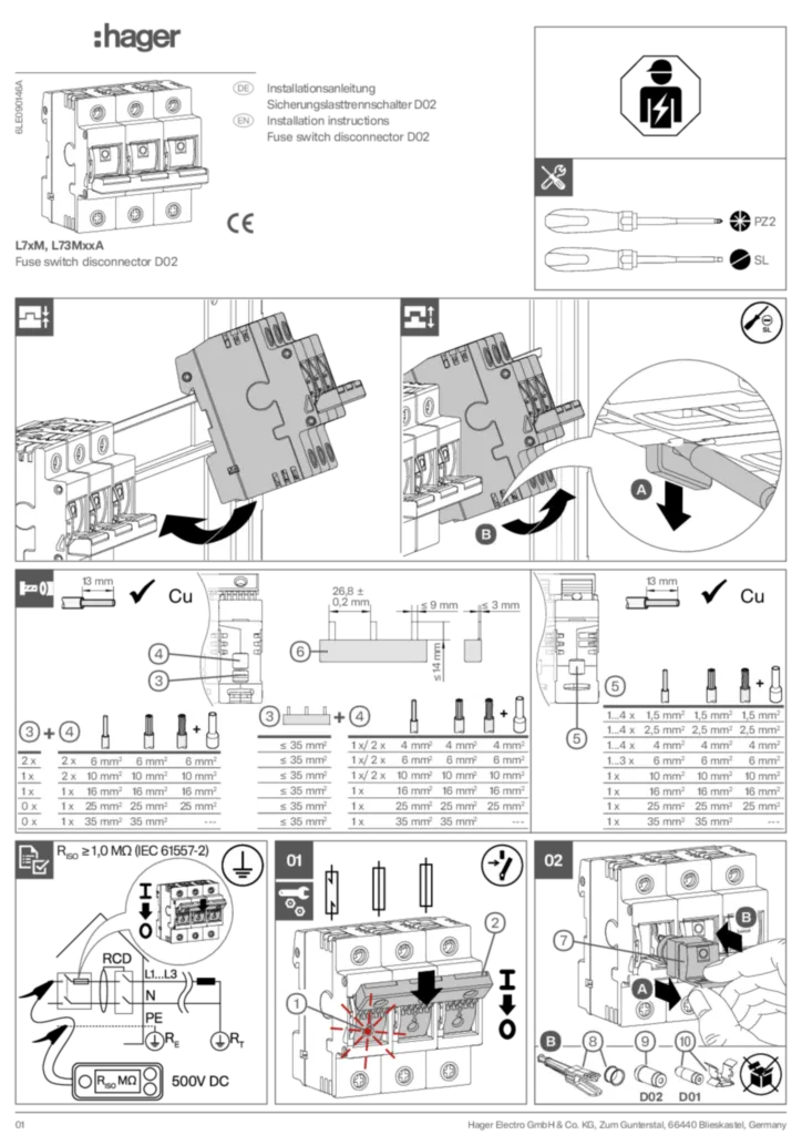Zdjęcie Instrukcja obsługi en-GB, de-DE 2025-06-12 | Hager Polska