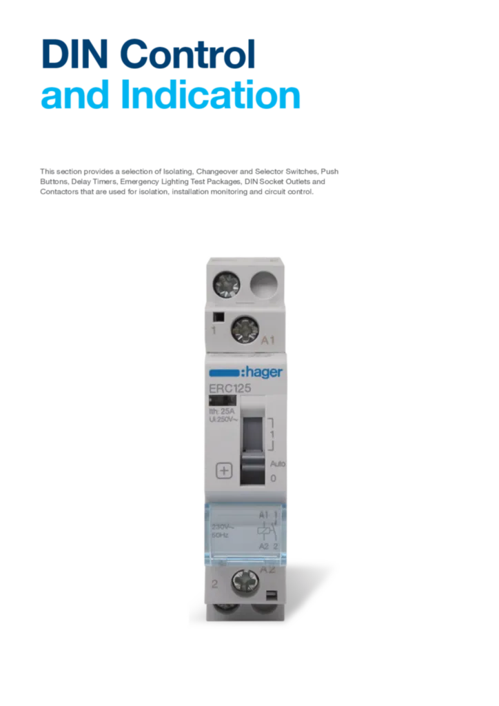 Image NZ Catalogue - DIN Control & Indication  | Hager New Zealand