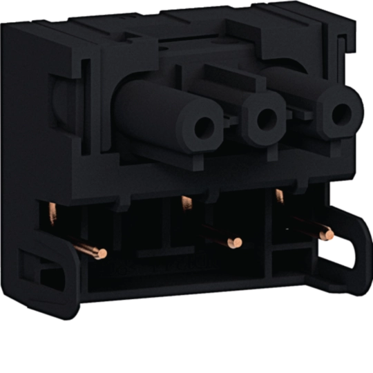 Steckdose Direkt Klipping 45×45 Ausgangsbuchse 180° WIELAND GST18 3 polig