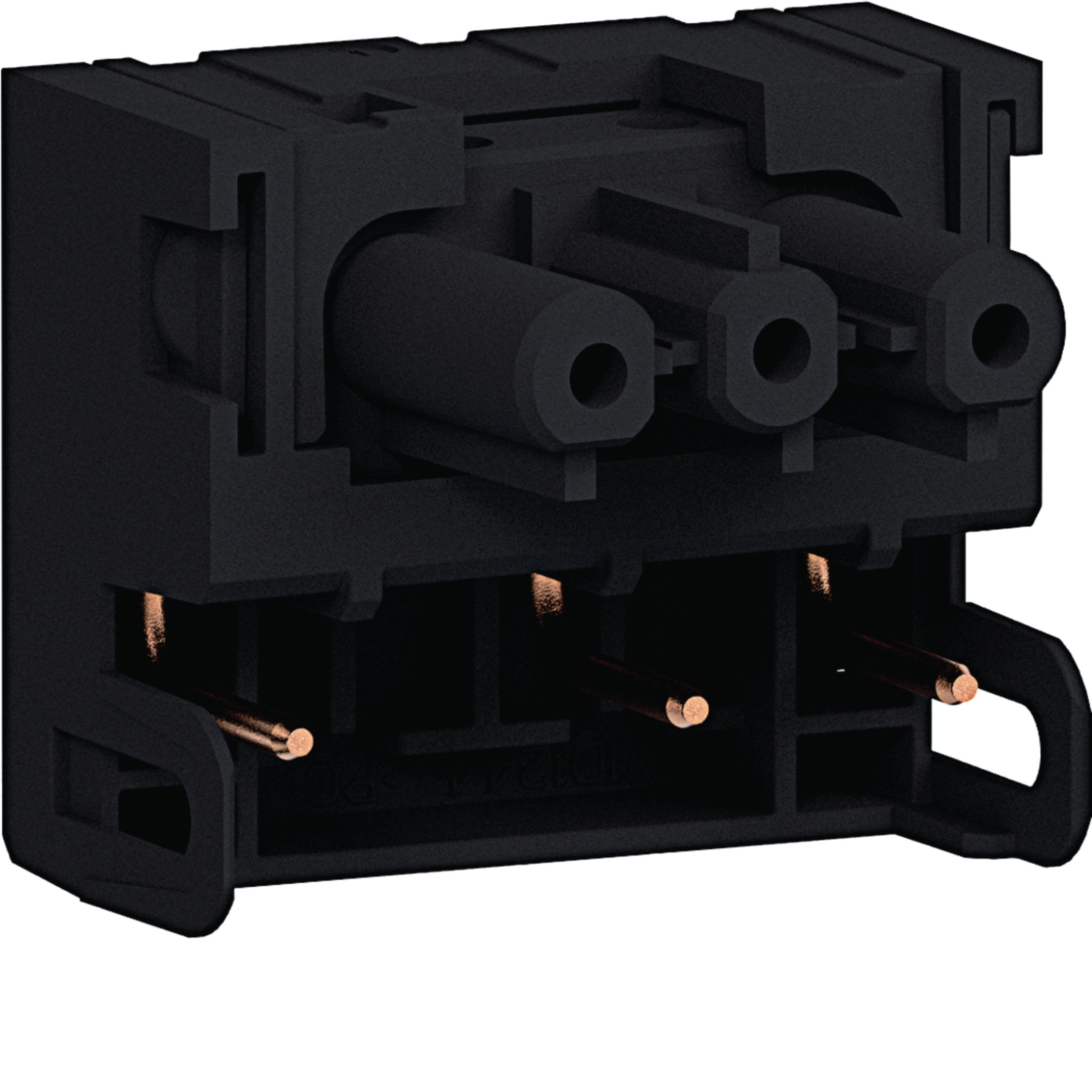 Steckdose Direkt Klipping 45x45 Ausgangsbuchse 180° WIELAND GST18 3 polig