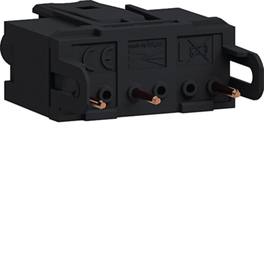 Steckdose Direkt Klipping 45×45 Eingangsstecker 0° WIELAND GST18 3 polig