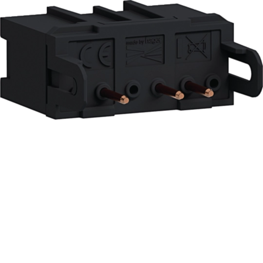 Steckdose Direkt Klipping 45×45 Ausgangsbuchse 0° WAGO Winsta 3 polig