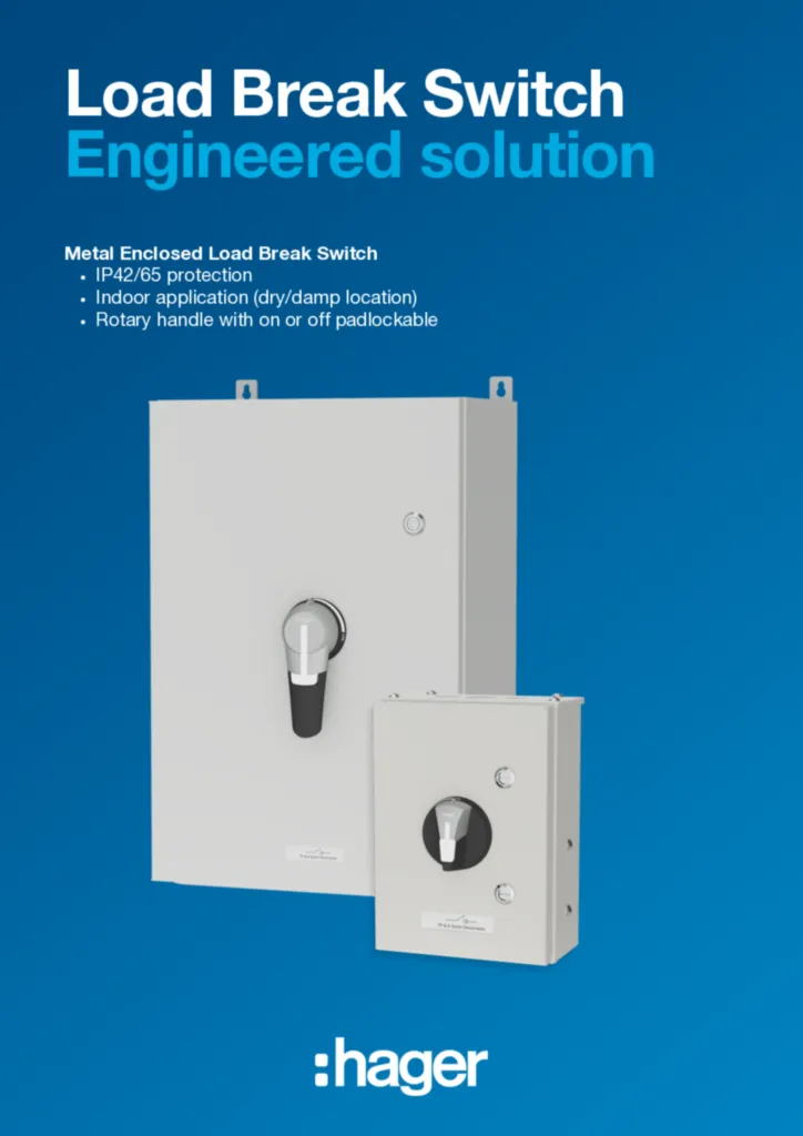 Image Load Break switch catalogue  | Hager