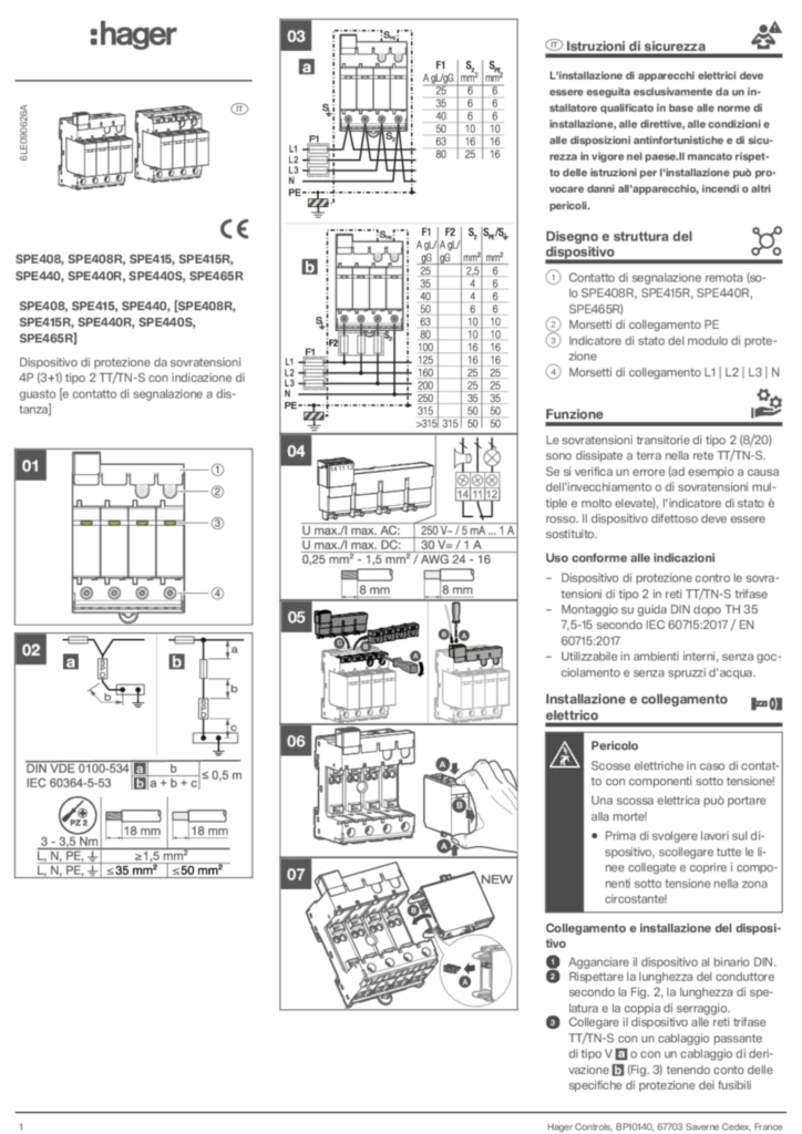 Immagine Manuale di installazione International 2025-08-07 | Hager Italia