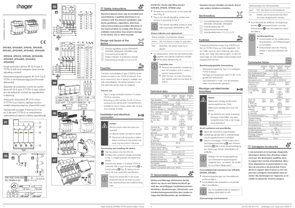 Bild Montageanleitung International 2025-08-07 | Hager Deutschland