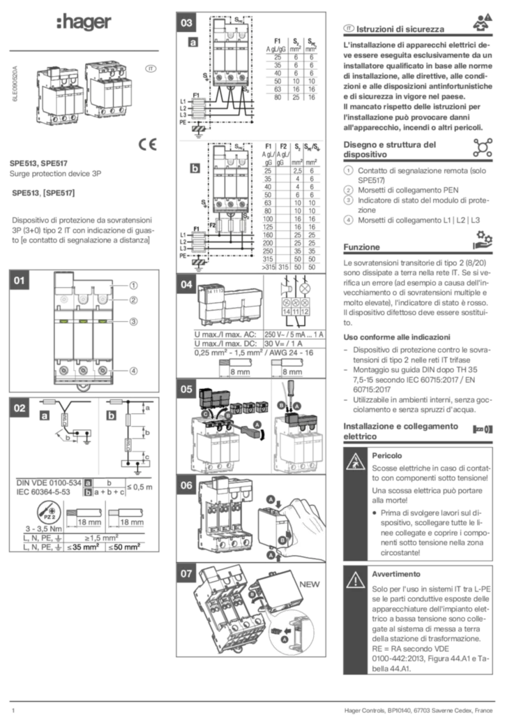 Immagine Manuale di installazione International 2025-08-07 | Hager Italia