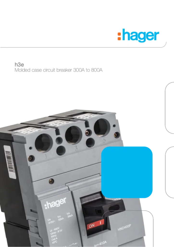 Image h3e MCCB Catalogue MY  | Hager