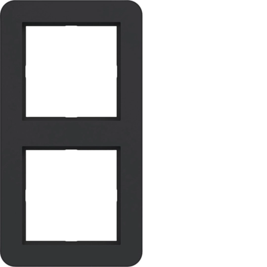 WAD7200BM - Afdekraam 2-voudig, C.1, nachtzwart mat