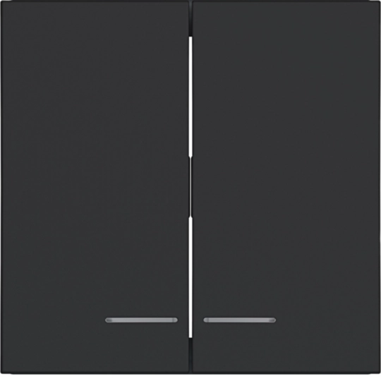 WAW2031BM - Wip 2-voudig, heldere lens, A.x/C.x, nachtzwart mat