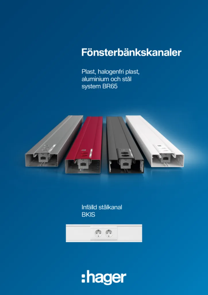 Bild Fönsterbänkskanaler | Hager Sverige