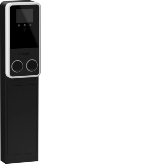 XVG222SQF - EVCS Stacja ładowania witty park 2, 2x22kW 3f MID OCPP 2xT2S+1xTE stojąca