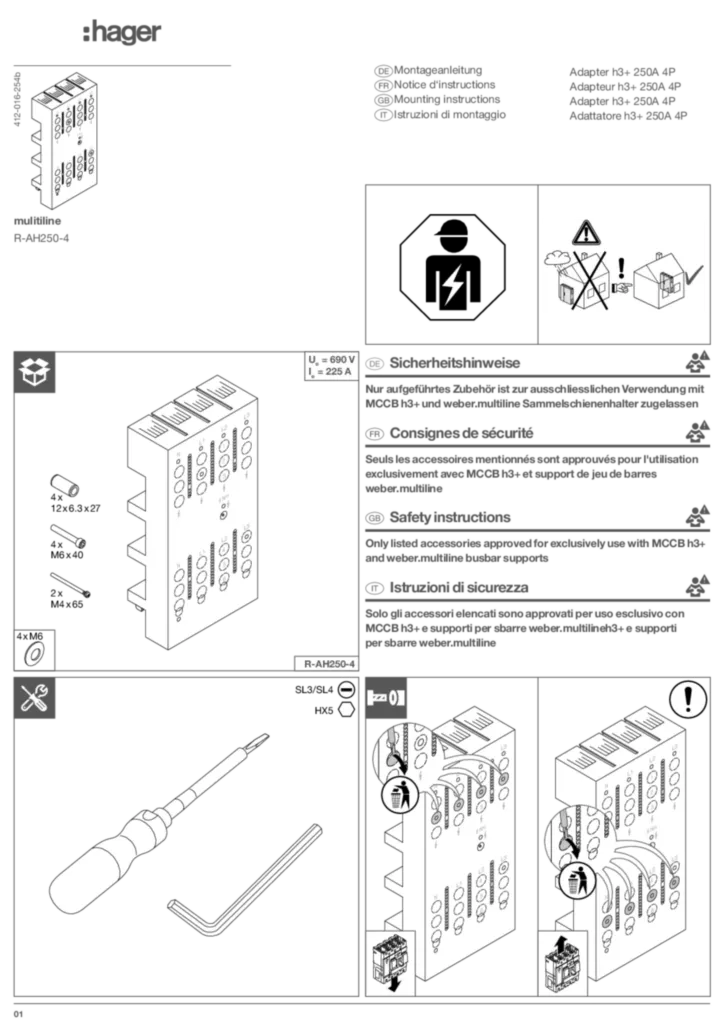 Image Mode d'emploi de-CH, en-GB, fr-CH, it-CH 2024-12-03 | Hager Suisse