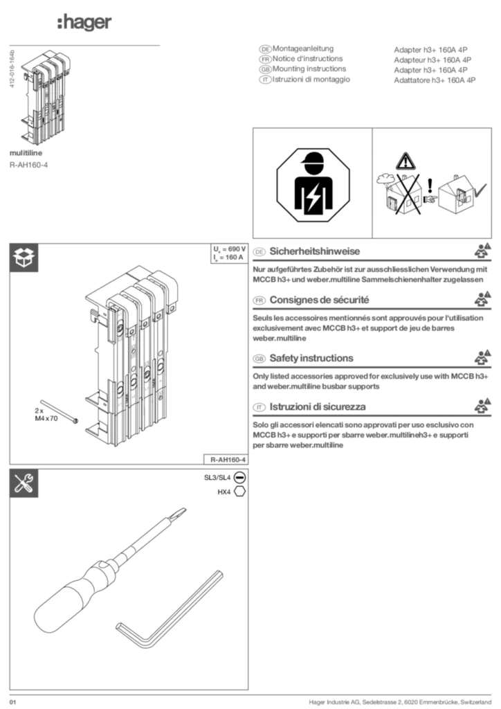 Image Mode d'emploi de-CH, en-GB, fr-CH, it-CH 2024-12-03 | Hager Suisse