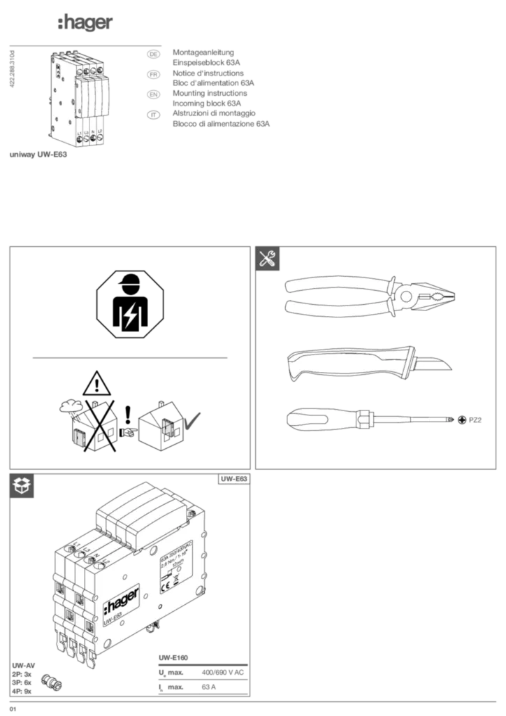 Bild Bedienungsanleitung de-CH, en-GB, fr-CH, it-CH 2024-07-18 | Hager Schweiz