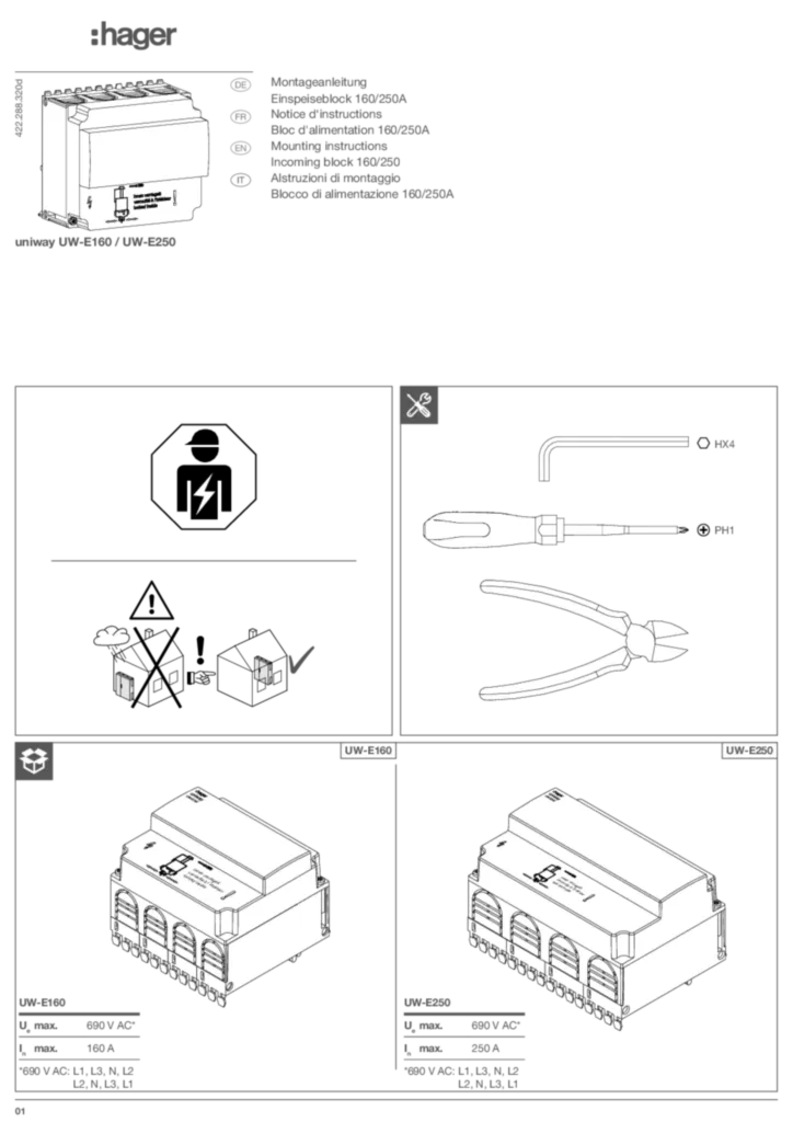 Bild Bedienungsanleitung de-CH, en-GB, fr-CH, it-CH 2024-07-19 | Hager Schweiz