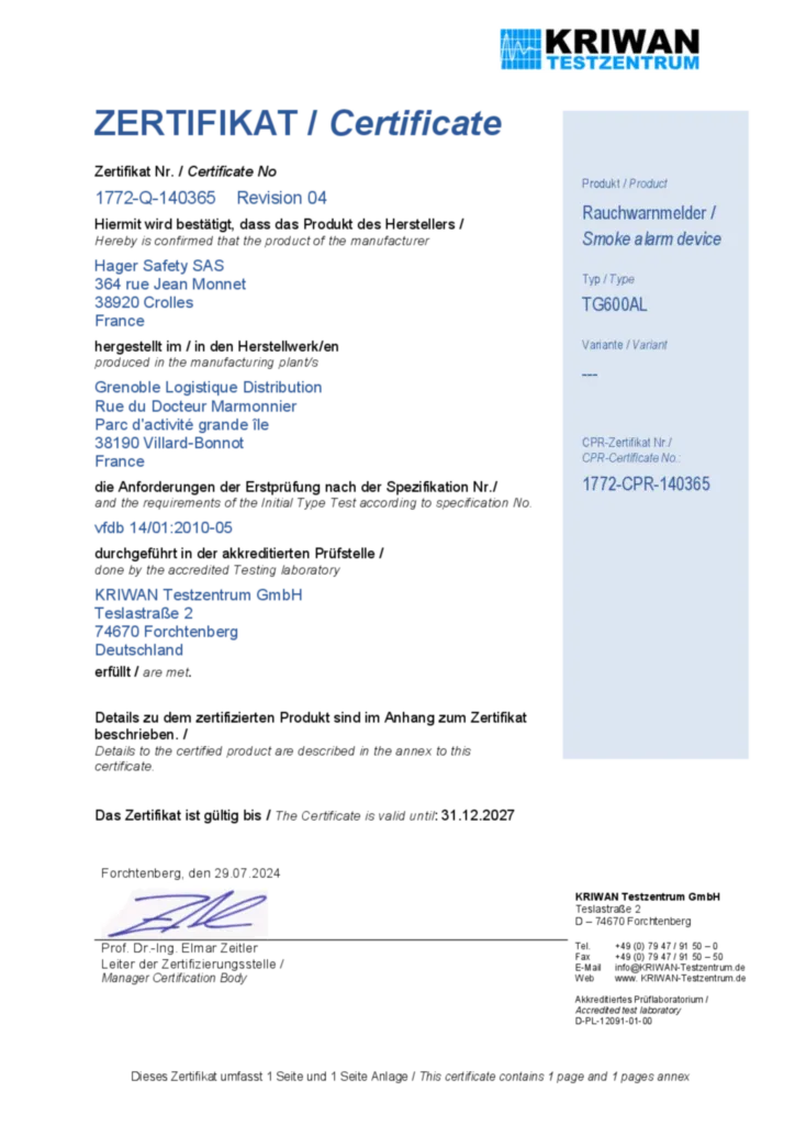 Produktzertifikat de-DE, en-GB 2024-07-29