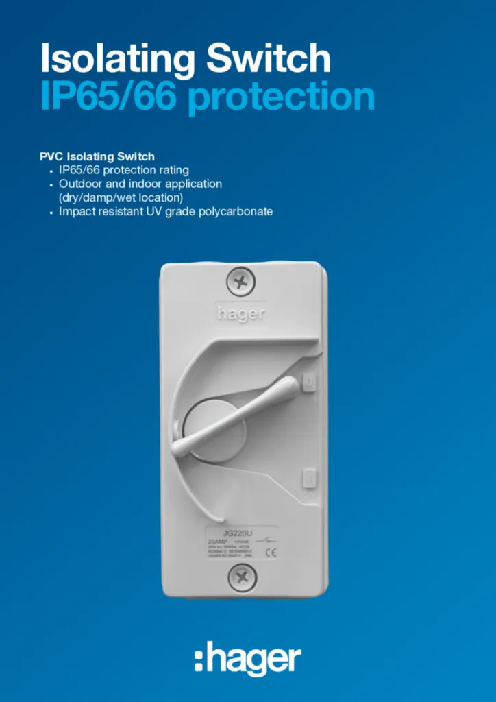 Image IP66 Isolator MY  | Hager