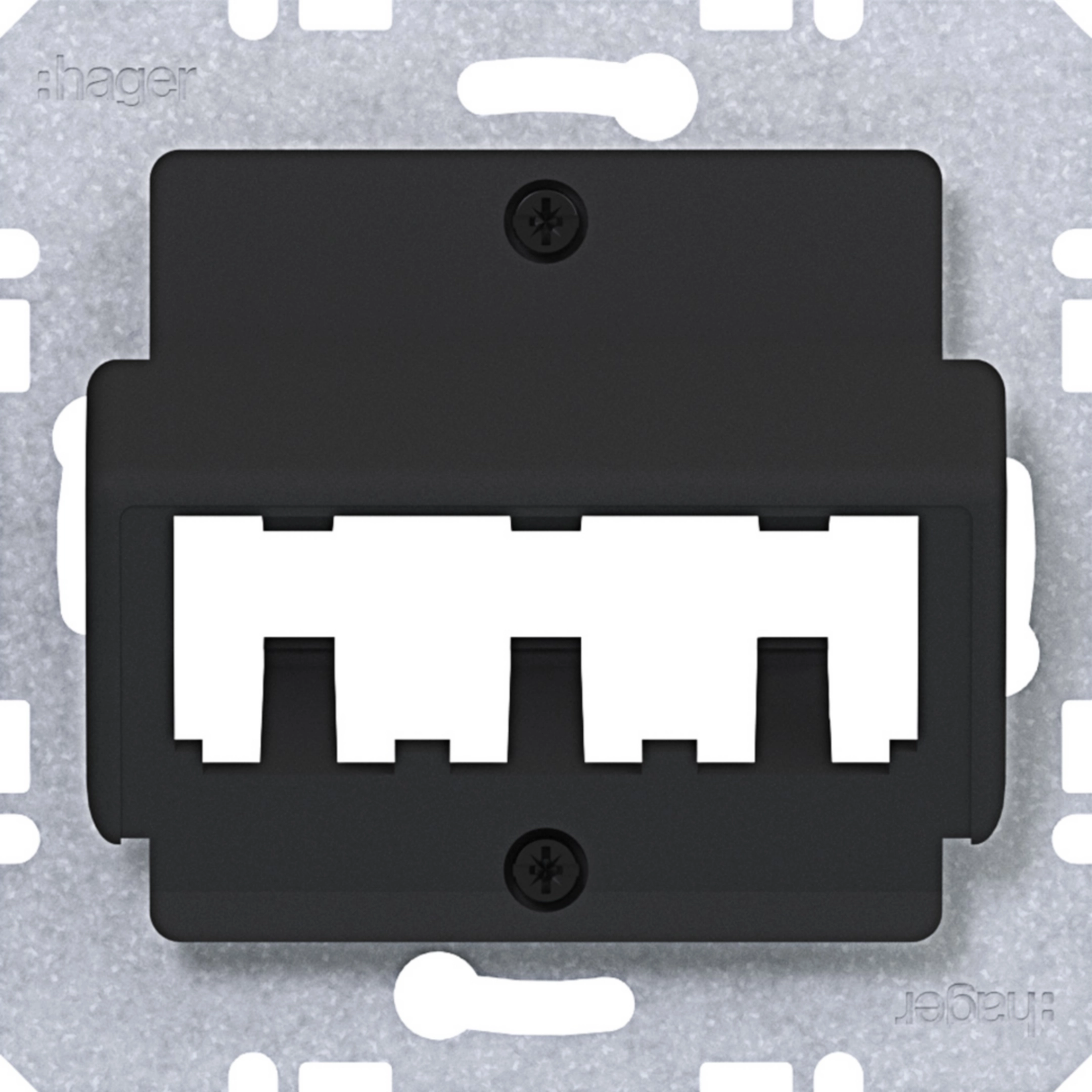 Plaque centrale pour 3 modules MINI-COM A.x/C.x WAF2162BM