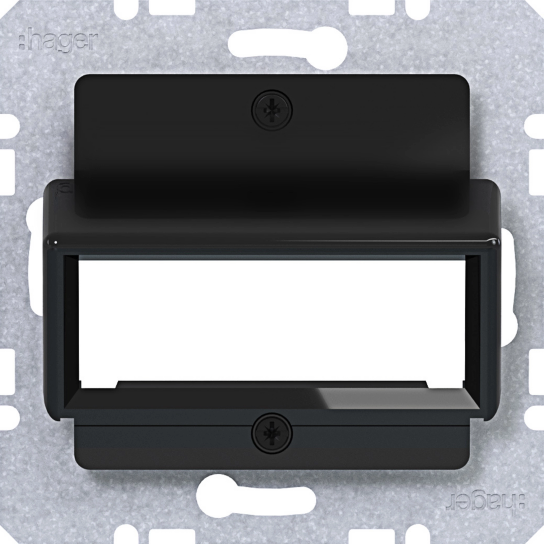 Plaque centrale R&DeM E.Mod A.x/C.x noir mat WAF2163BG