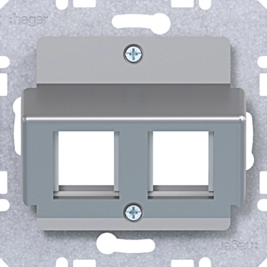 WAF2165TA - Zentralpl. 2f. f. Krone Jacks, 30° Schrägausl., Ax/Cx/Sx/Bx/Qx/Kx, titan mt lack