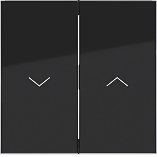 WAW2001BG - Wip 2-voudig, met opdruk één pijlsymbool, A.x/C.x, nachtzwart glanzend