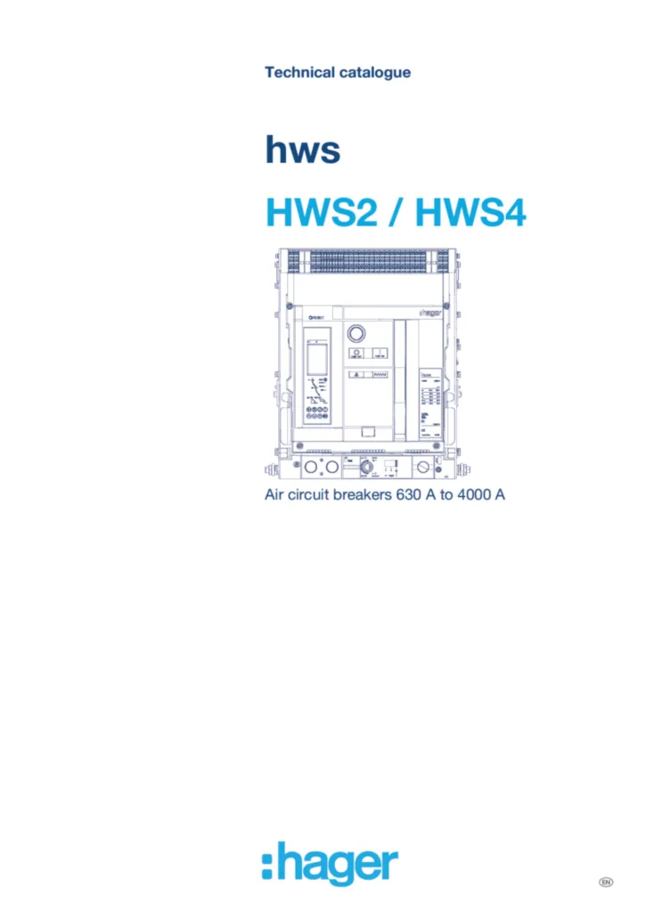 Image Technical Catalogue HWS2 and HWS4 SG  | Hager