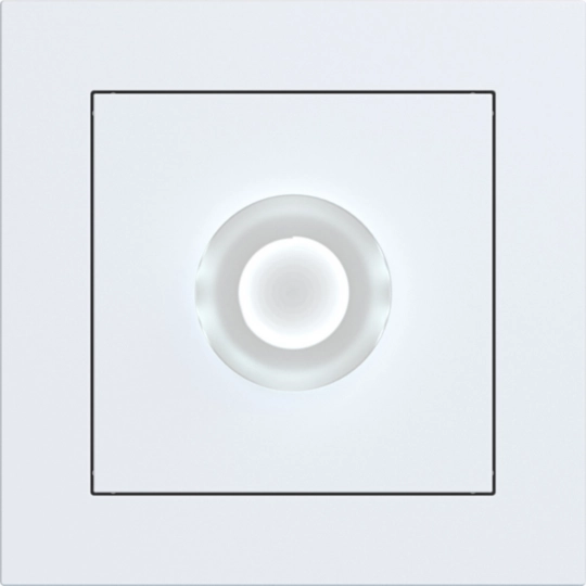 WAE5181WM - Taster E10 komplett für Treppenhauslicht, Schraubkl., A.1, lichtweiß matt