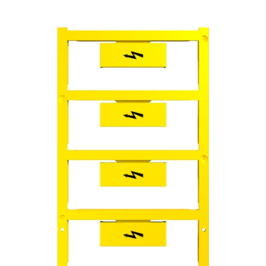 KR02MA - Blitz-Markierer für 16 mm² Reihenklemmen - 4 Bögen à 8 Stück