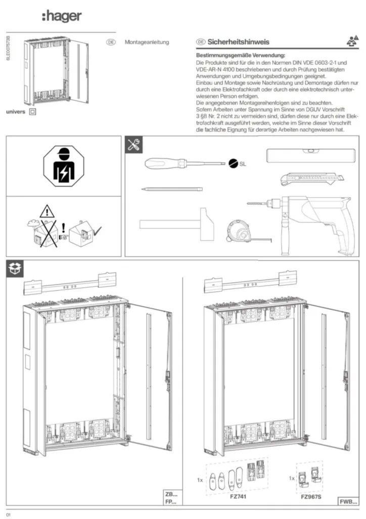 Bild Montageanleitung de-DE 2025-10-17 | Hager Deutschland