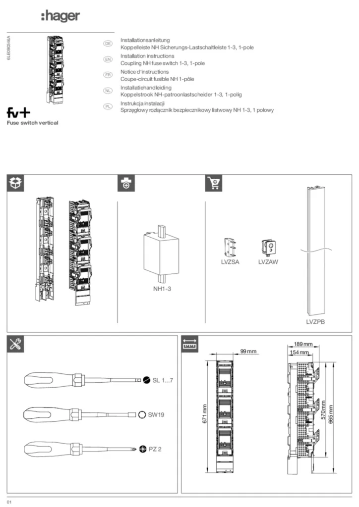 Bild Montageanleitung International 2025-07-16 | Hager Schweiz