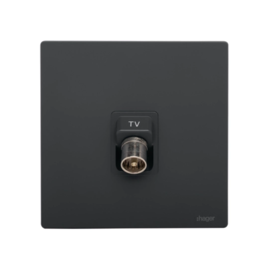 WGFT1TVKB - TV OUTLET (1MOD),KNIGHT BLACK