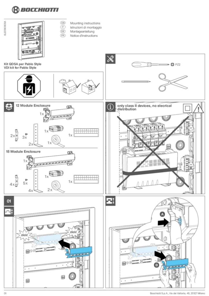 Immagine Manuale di istruzioni en-GB, it-IT, de-DE, fr-FR 2025-11-27 | Hager Italia