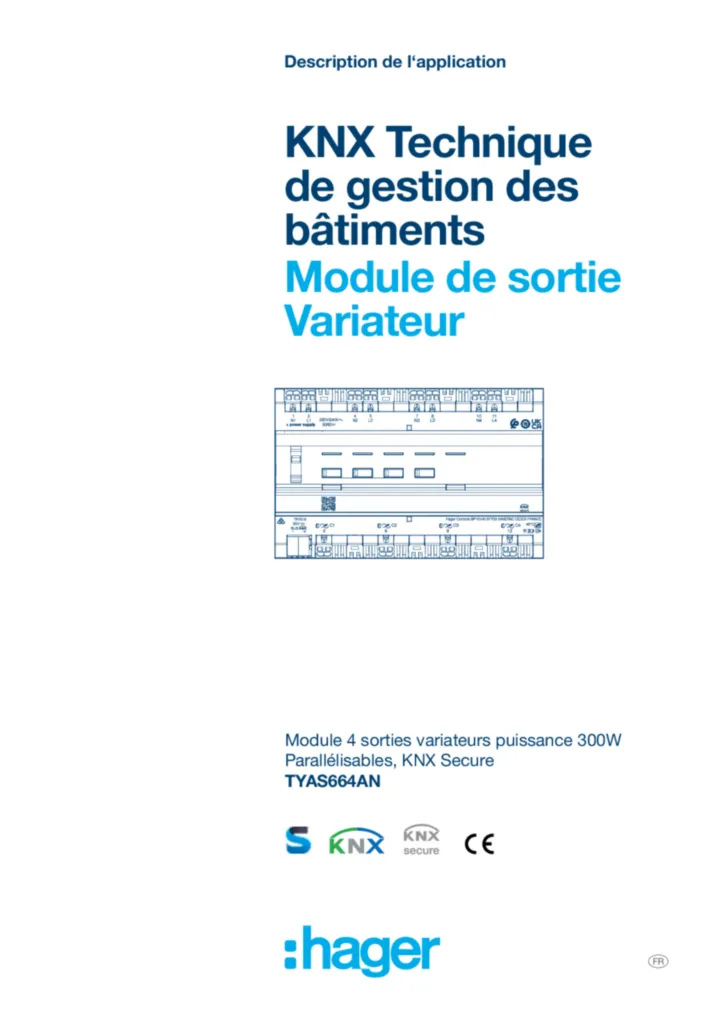 Afbeelding Guide d'application ETS | Hager Belgium