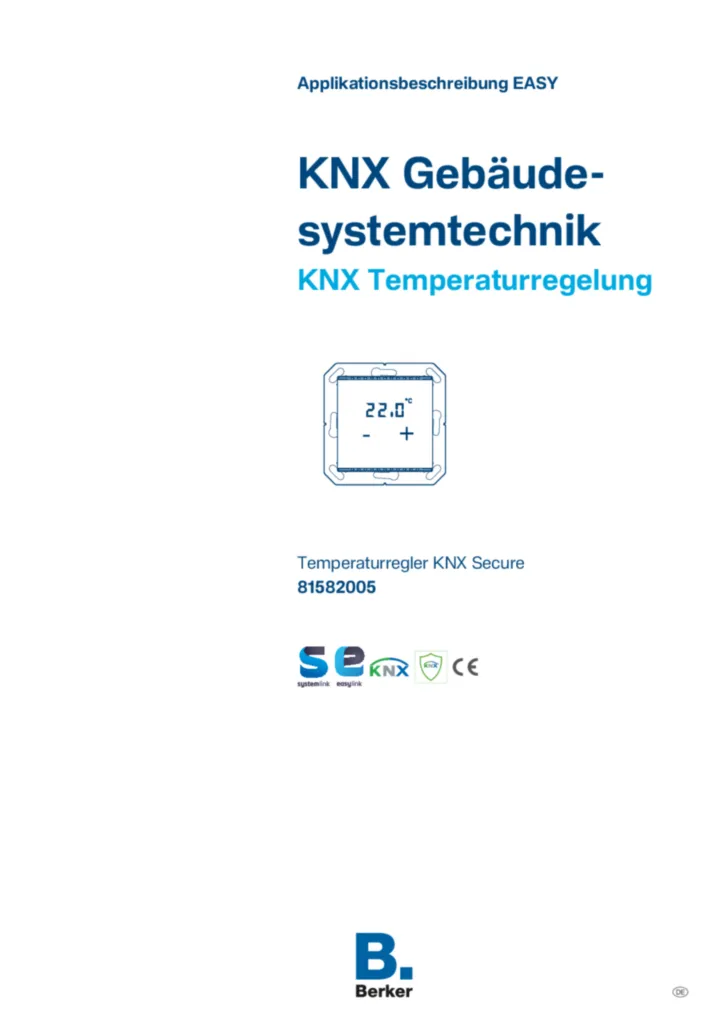 Bild Applikationsbeschreibung EASY KNX Secure 81582005 (DE) | Hager Deutschland