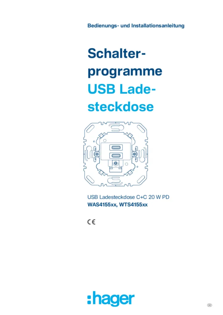 Bild Montageanleitung de-DE 2025-11-13 | Hager Deutschland