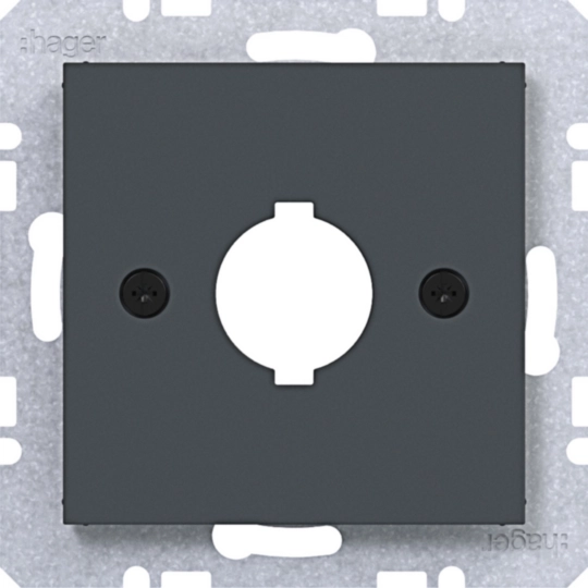 WAF1171AT - Zentralstück für Melde- u. Befehlsg. Ø 18,8 mm, A.x/C.x, anthr mt la